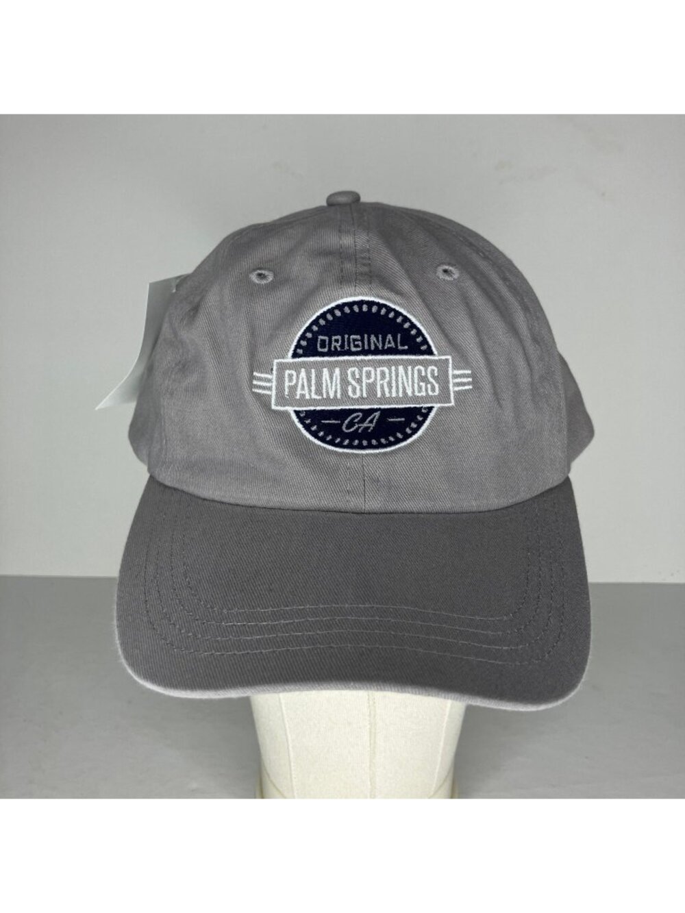 Paramount Palm Springs CA Hat Men's Adjustable Grey Dad Cap